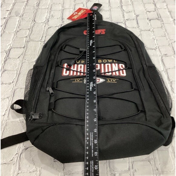 FOCO Backpack Color Black Kansas City Chiefs Super Bowl Champions IV and LIV - Picture 5 of 6